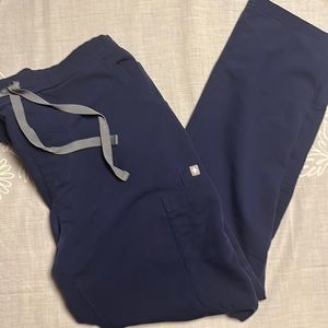 Figs Yola Skinny navy blue scrub pants